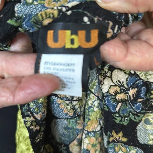 Ubu Jacket and shell reversible (2pcs) Lime Green & Reversible Print M - Picture 9 of 9